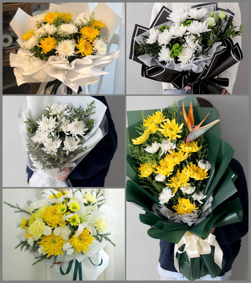 河北张家口下花园区辛庄子乡白事花束代送